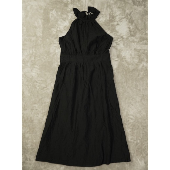 Banana Republic Dresses & Skirts - Banana Republic Dress Womens 12 NWT Black Lined Halter Ruffle Neck Chic Cocktail